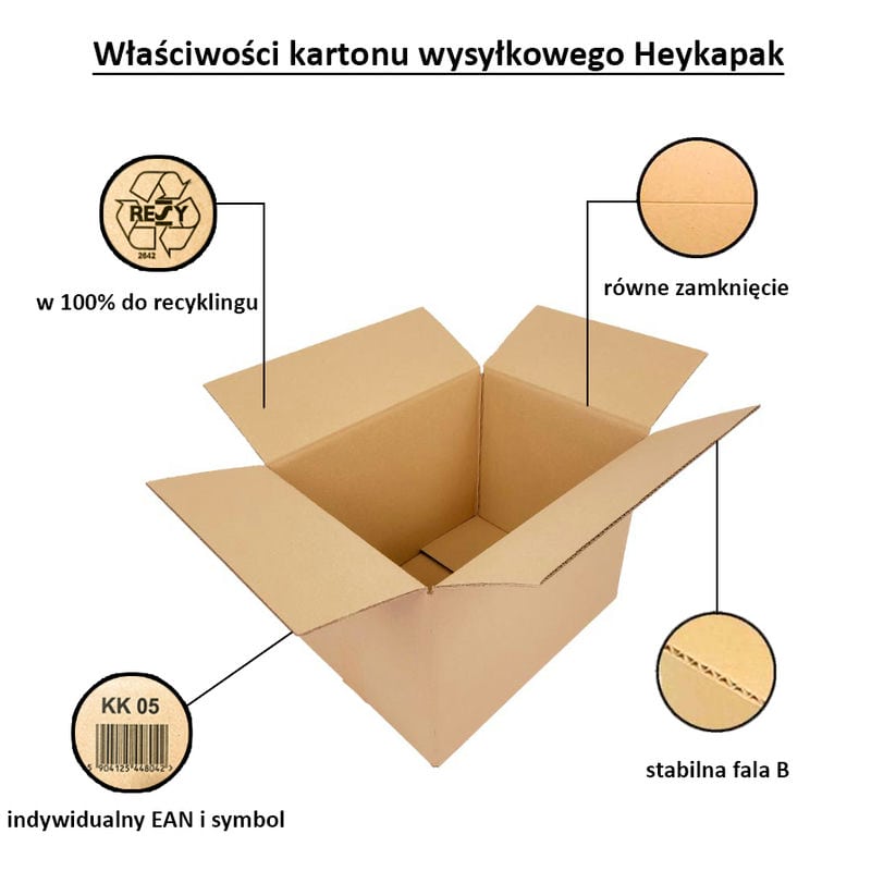 Karton klapowy 400x300x300 mm 5-warstwowy - KK 102