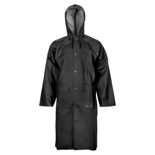 PŁASZCZ ROBOCZY PRZECIWDESZCZOWY DŁUGI PLAVITEX CZARNY