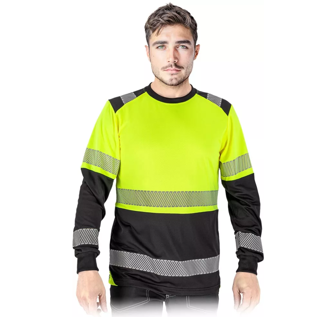 KOSZULKA ODBLASKOWA LONGSLEEVE OSTRZEGAWCZY IGUANA
