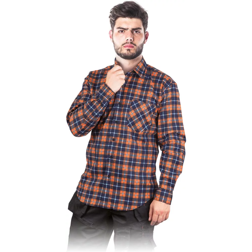 MĘSKA KOSZULA FLANELOWA W KRATĘ Multikolor C3