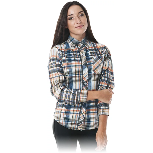 DAMSKA KOSZULA FLANELOWA W KRATĘ GBEP