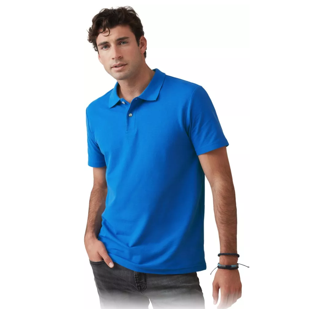 KOSZULKA POLO BAWEŁNA 100% GRANAT