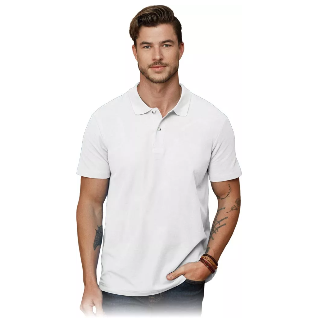 KOSZULKA POLO BAWEŁNA 100% GRANAT