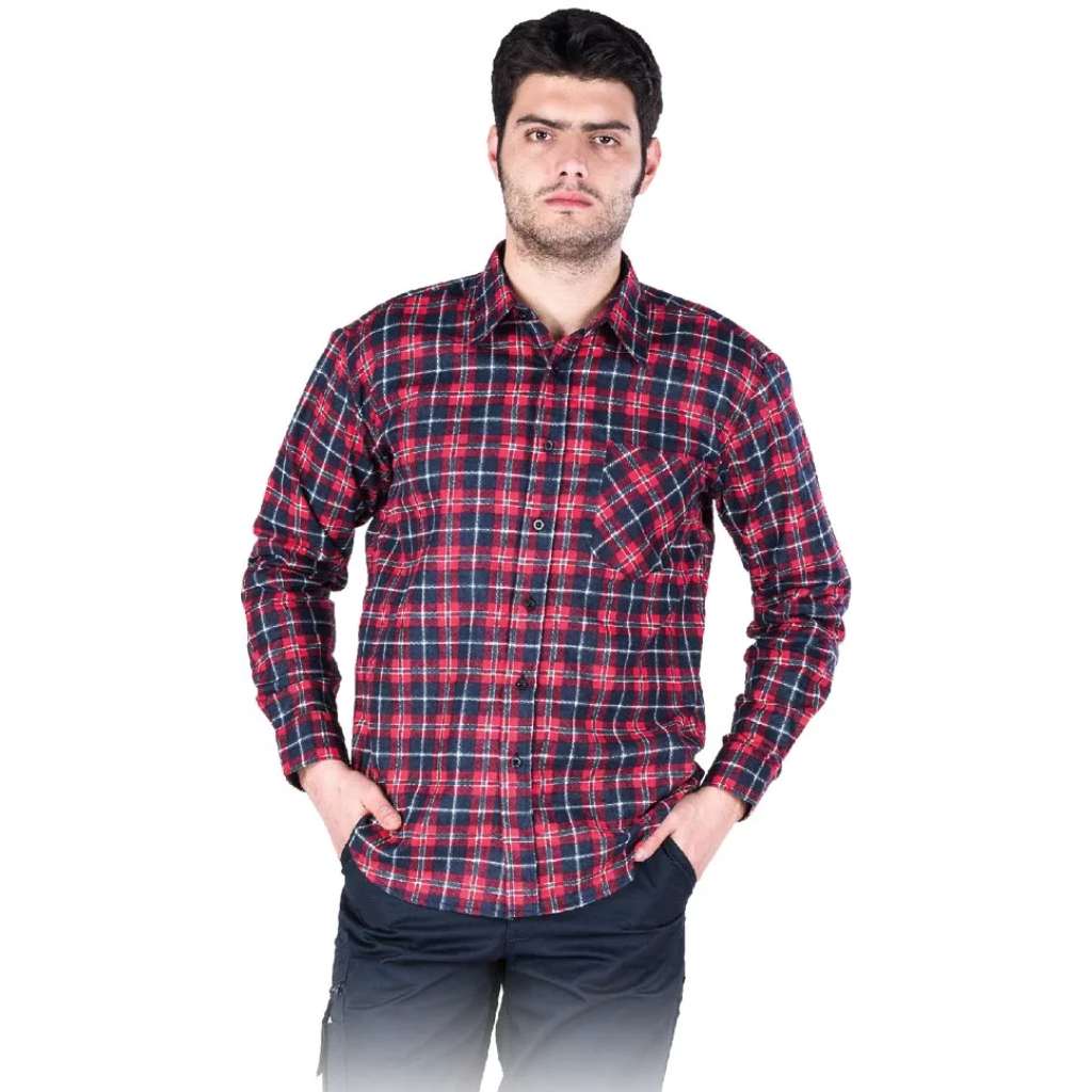 MĘSKA KOSZULA FLANELOWA W KRATĘ Multikolor C3