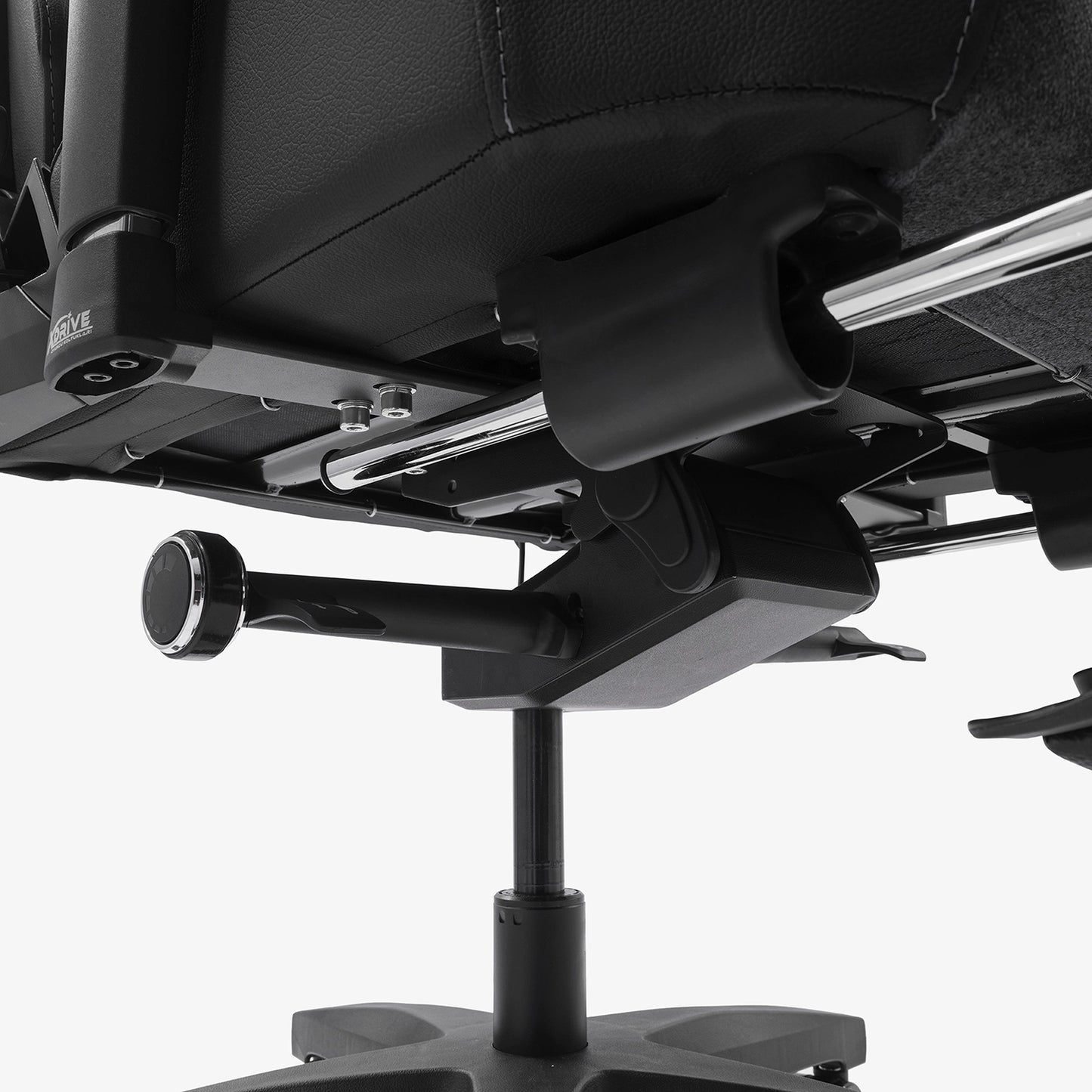 xDrive Fırtına Fotel gamingowy z funkcją masażu i rozciągania stóp, szary/czarny