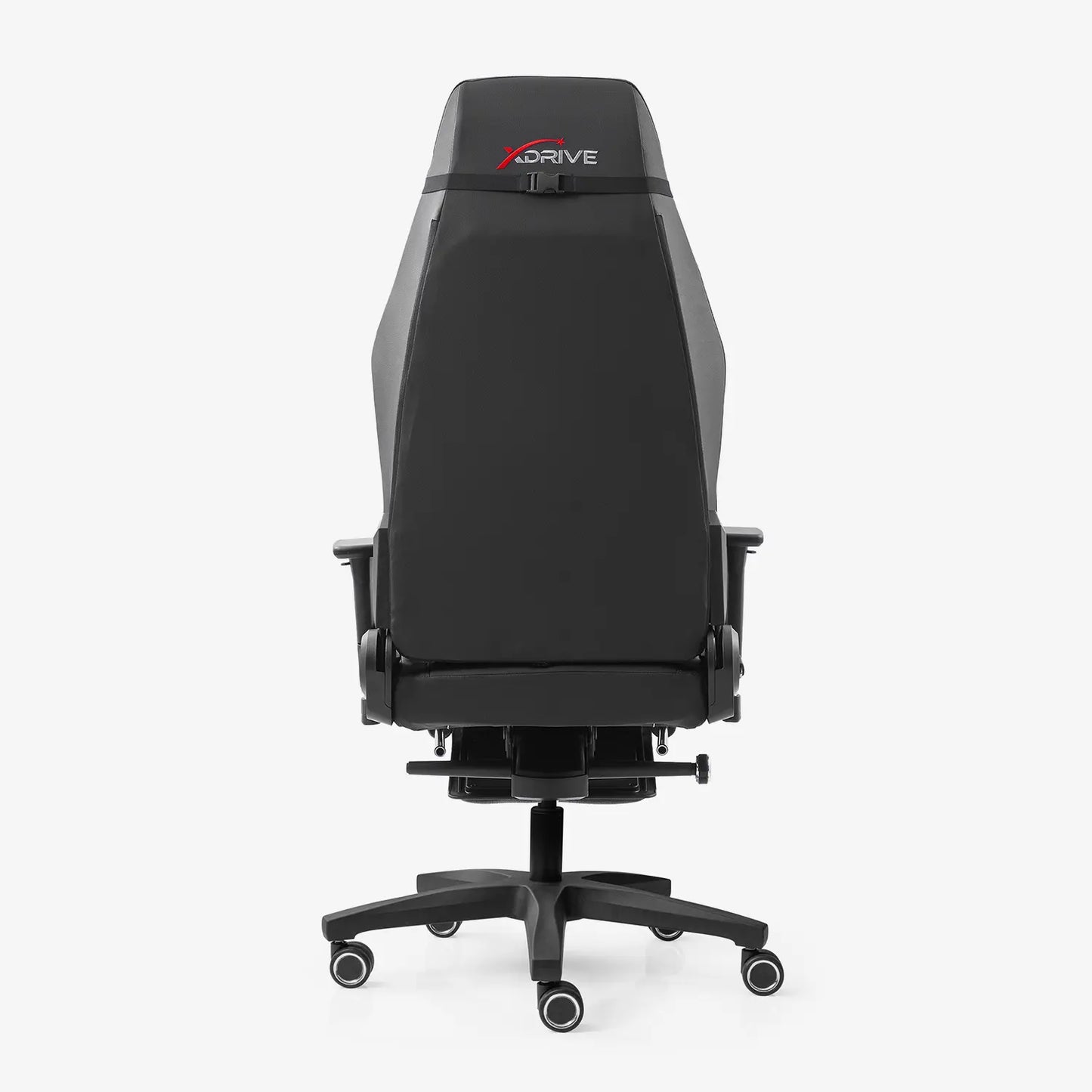 xDrive Fırtına Fotel gamingowy z funkcją masażu i rozciągania stóp, szary/czarny