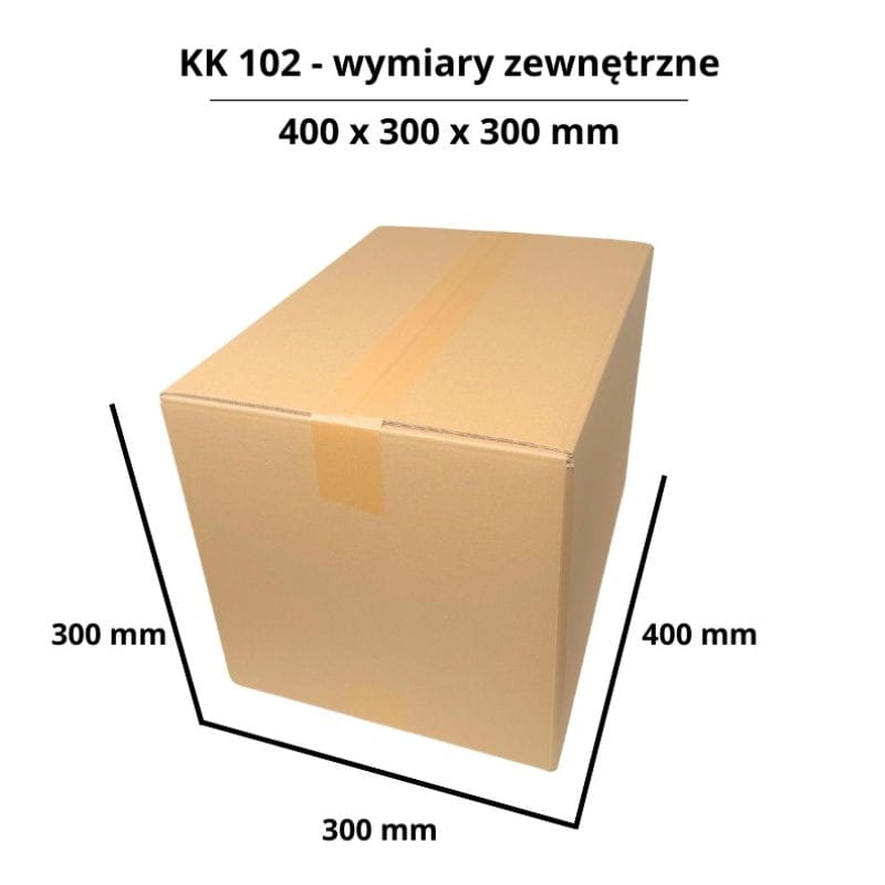 Karton klapowy 400x300x300 mm 5-warstwowy - KK 102