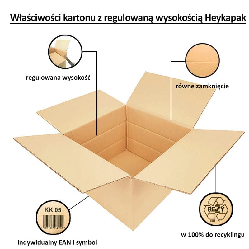 Karton klapowy 600x400x400 mm 5-warstwowy - KK 107