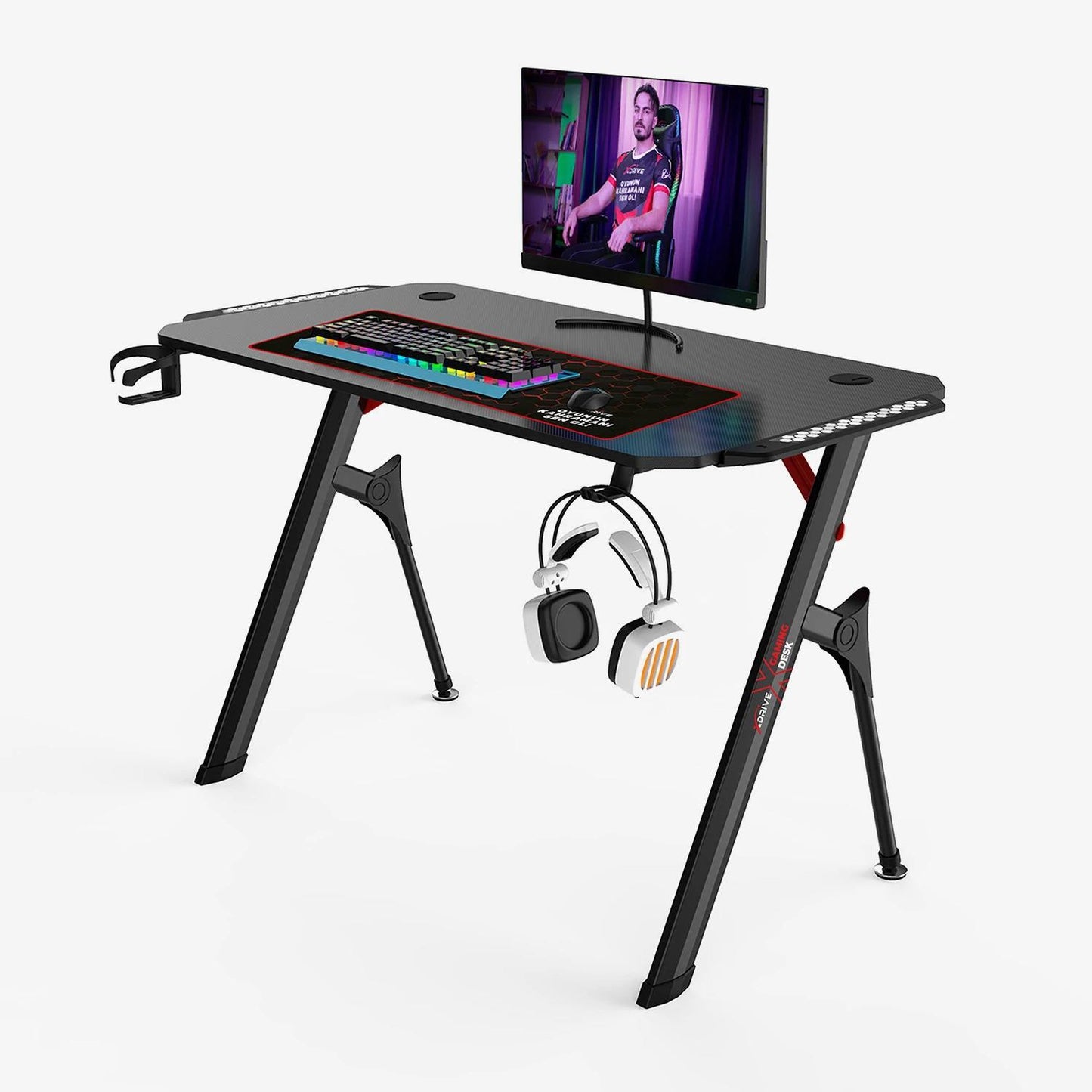 xDrive RGB Toprak Profesjonalne biurko gamingowe